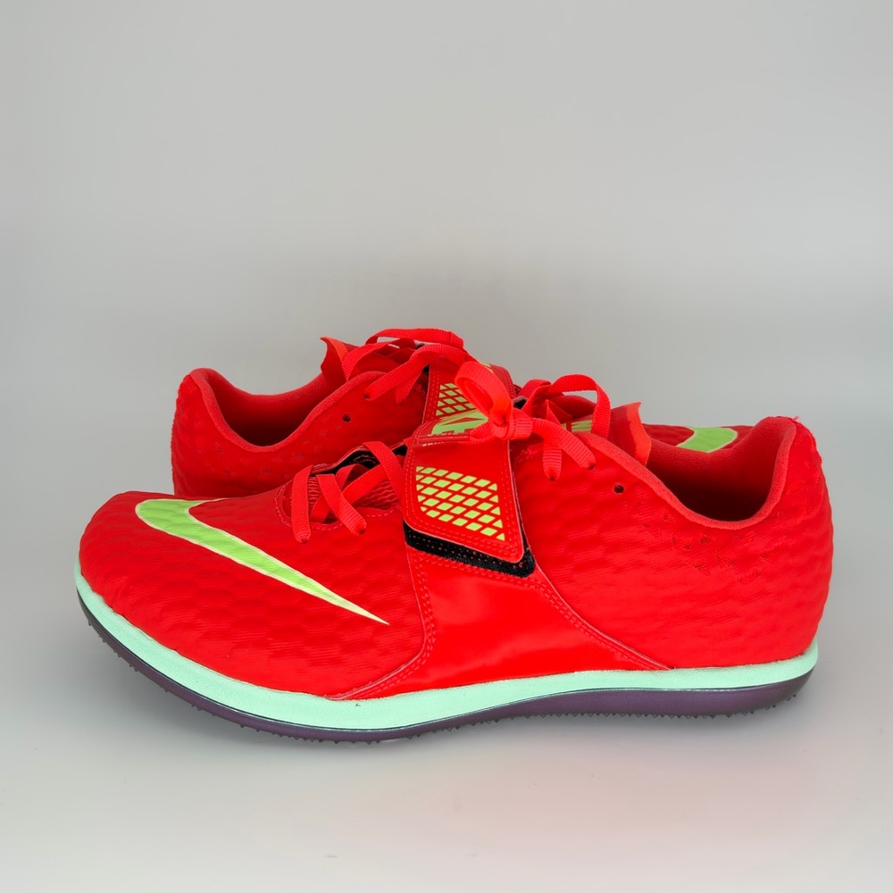 Nike High Jump Elite Field Spikes Bright Crimson FZ9636-600 Men's Size 10.5